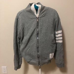 Thom Browne Womens Zip Up Sweater